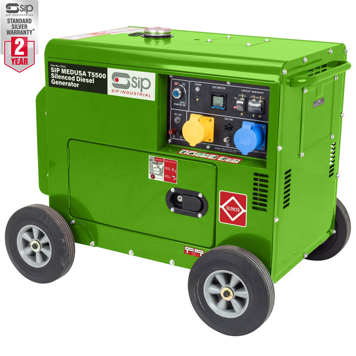 SIP MEDUSA T5500 Silenced Diesel Generator