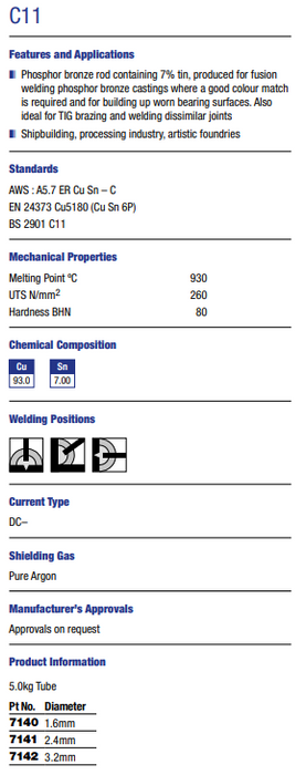 C11 TIG WIRE