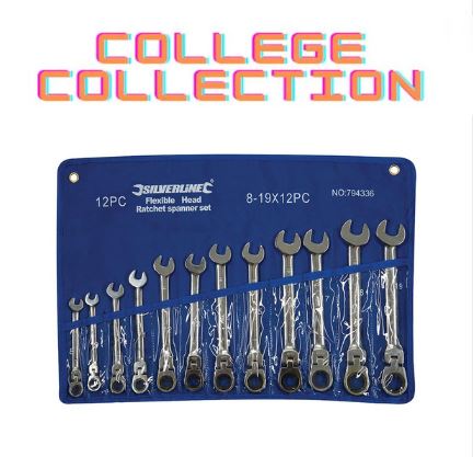 College Collection - Flexible Head Ratchet Spanner