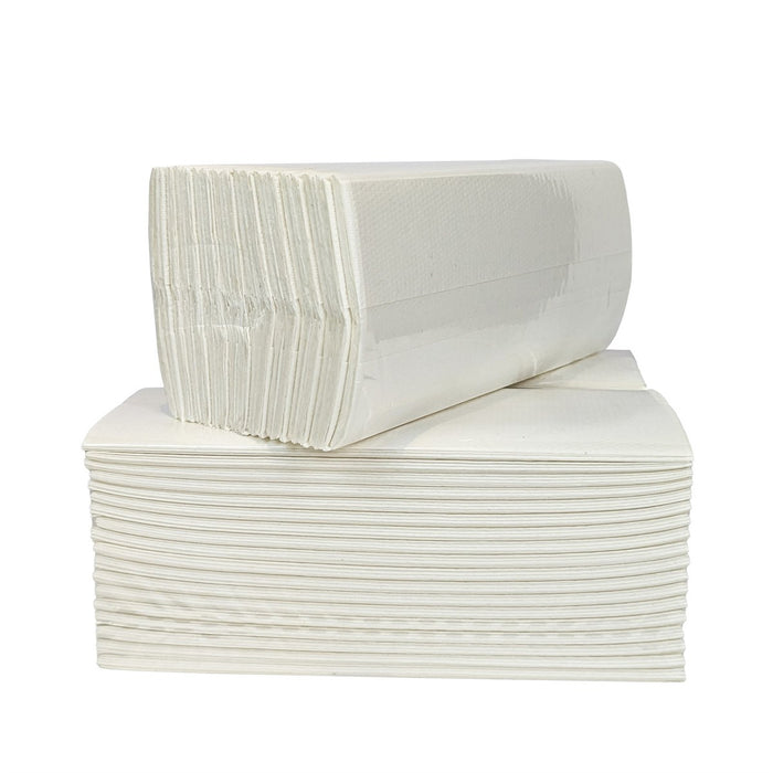 WHITE C-FOLD HAND TOWEL 2 PLY 202 SHEET (BOX OF 12)