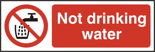 NOT DRINKING WATER SAV  (PK5) 75MM X 150MM