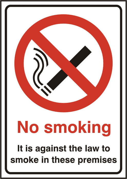 NO SMOKING SAV (PK5) 148MM X 210MM